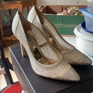 badgley mischka weslee ivory